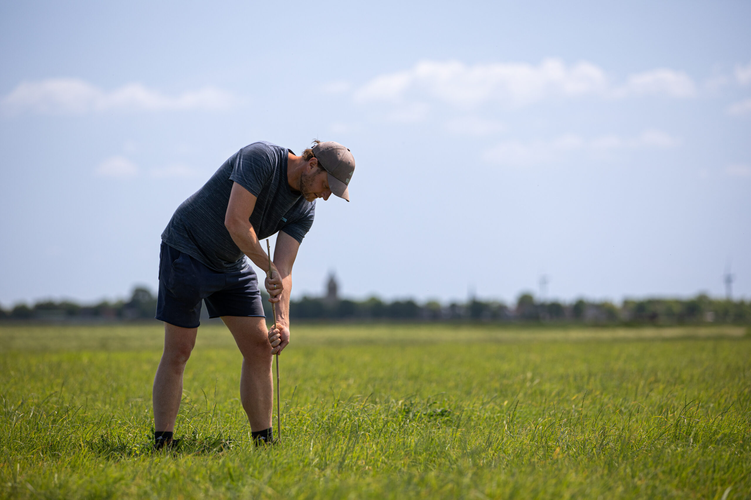 markeerstok weidevogelnest